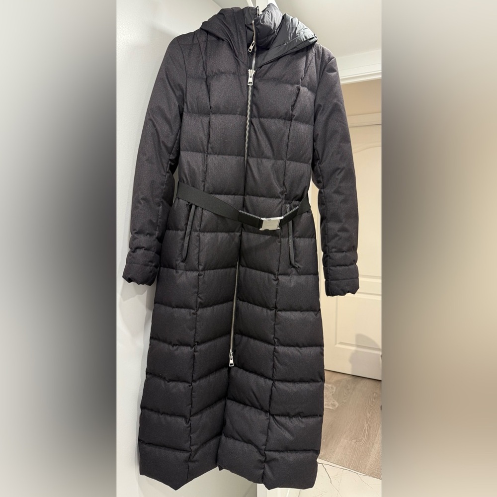 Soia & Kyo Women's Black Quilted Maxi Coat